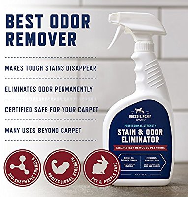 Rocco and Roxie Stain and Odor Remover - Pet Odor Cleaner - Pet urine - Puppy Pee and Poop